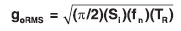 1 RMS acceleration response