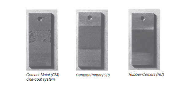 Examples of failure modes per ASTM D 429.