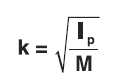 radius of gyration about point P