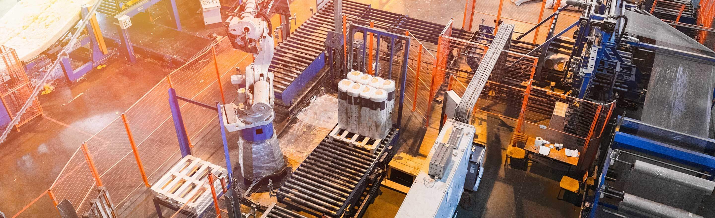 Manufacturing floor demonstrating safety and quality.