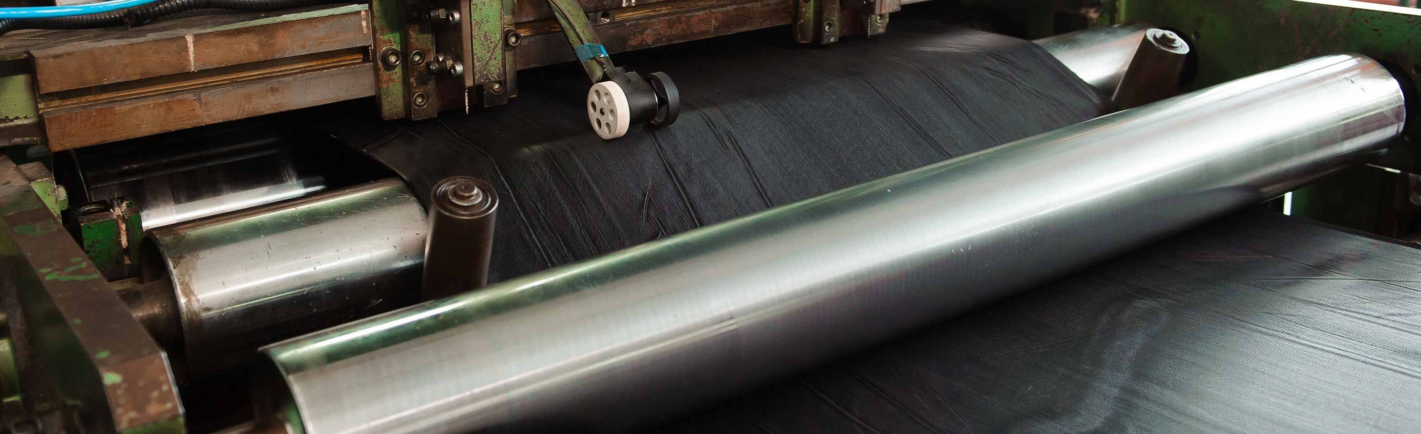 Rubber processing mill with LORD latex or cross-linkers in the rubber.