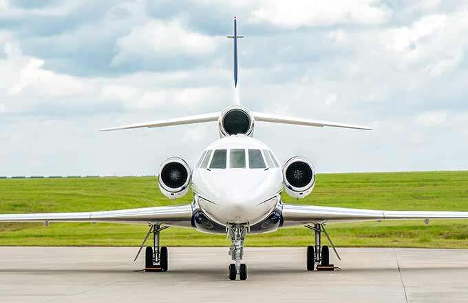 small private plane on the ground ready for take off